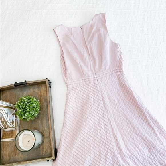 J.Crew 100% cotton lined midi, fit & flare soft pink, pleats blush pink. Size 4 - Picture 7 of 17